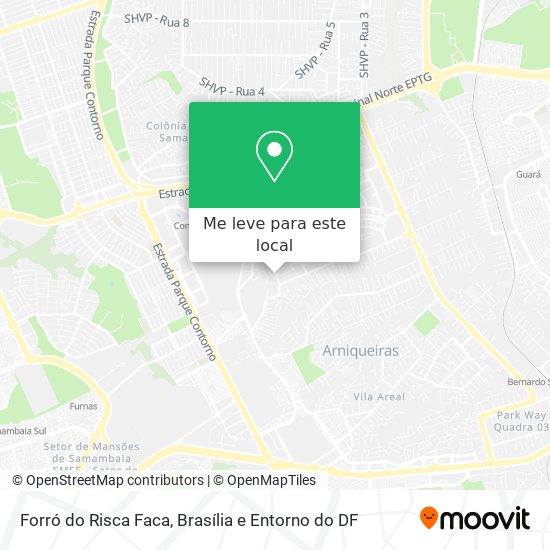 Forró do Risca Faca mapa