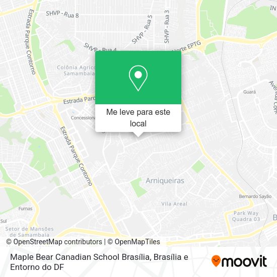 Maple Bear Canadian School Brasília mapa