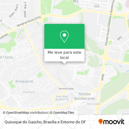 Quiosque do Gaúcho mapa