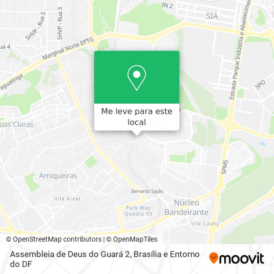 Assembleia de Deus do Guará 2 mapa