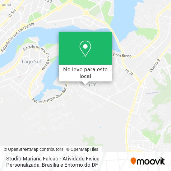 Studio Mariana Falcão - Atividade Física Personalizada mapa