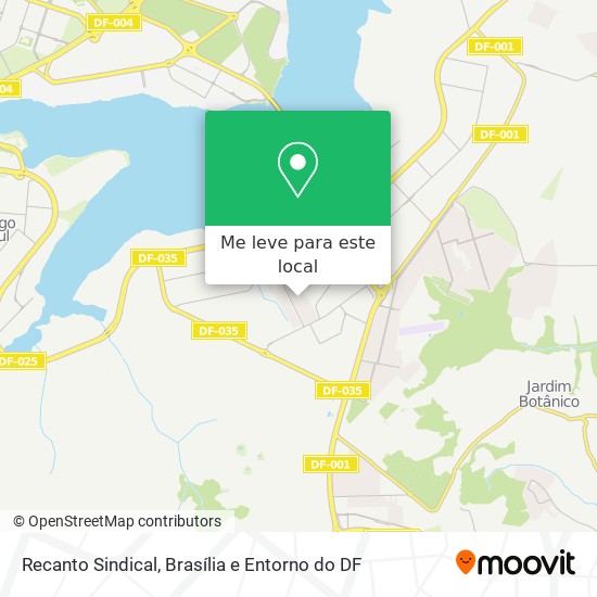 Recanto Sindical mapa