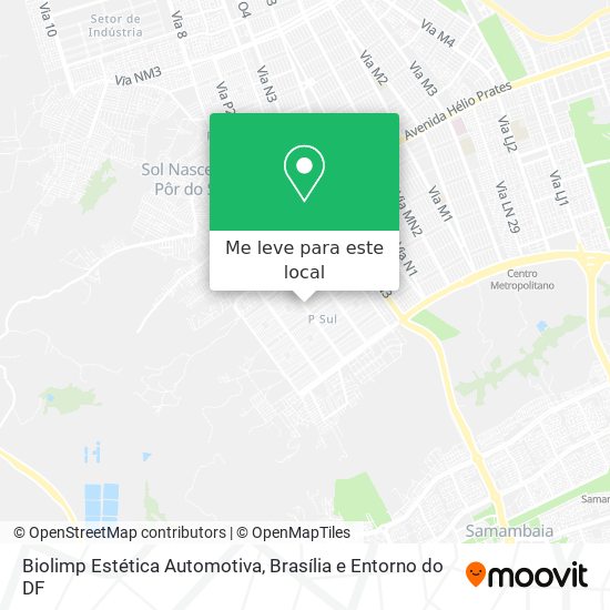 Biolimp Estética Automotiva mapa