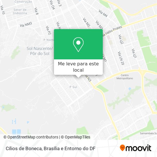 Cílios de Boneca mapa