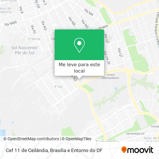 Cef 11 de Ceilândia mapa