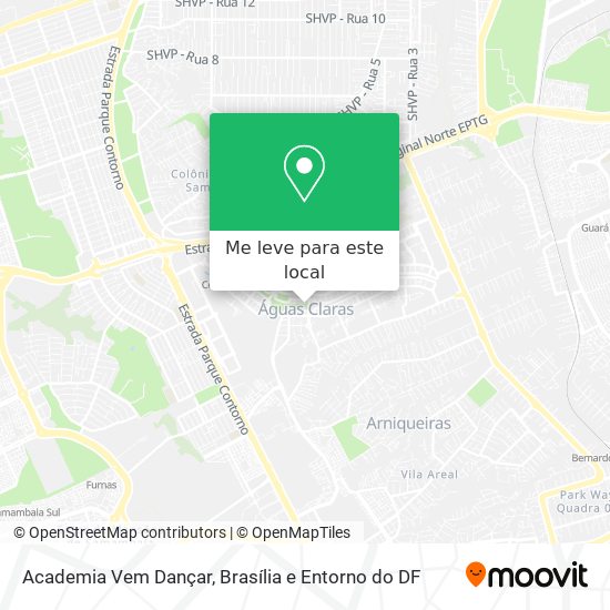 Academia Vem Dançar mapa