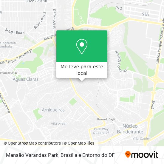 Mansão Varandas Park mapa