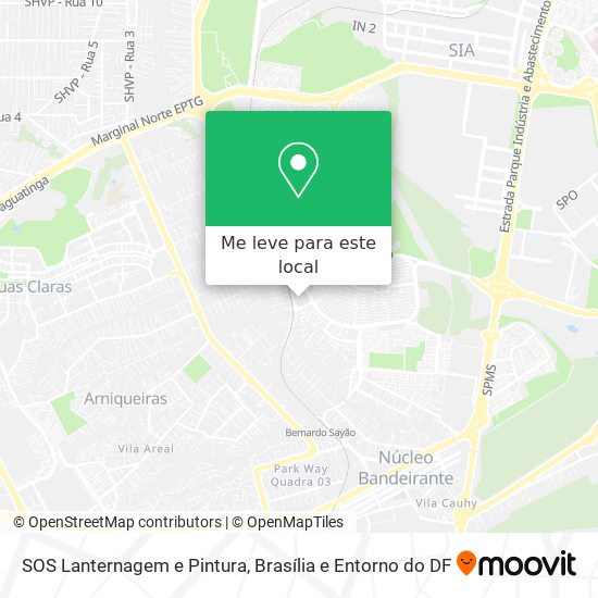 SOS Lanternagem e Pintura mapa
