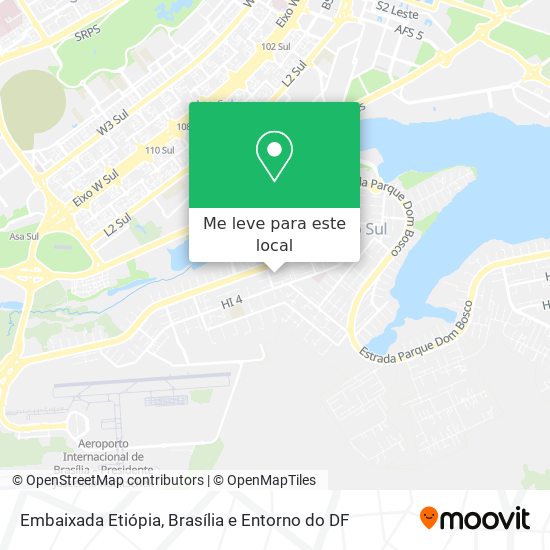 Embaixada Etiópia mapa