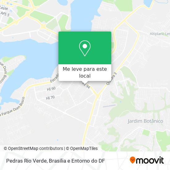 Pedras Rio Verde mapa