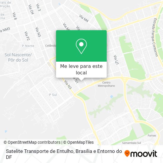 Satelite Transporte de Entulho mapa
