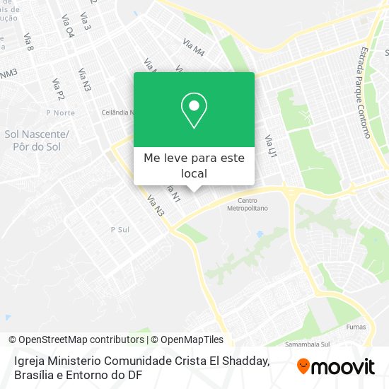 Igreja Ministerio Comunidade Crista El Shadday mapa