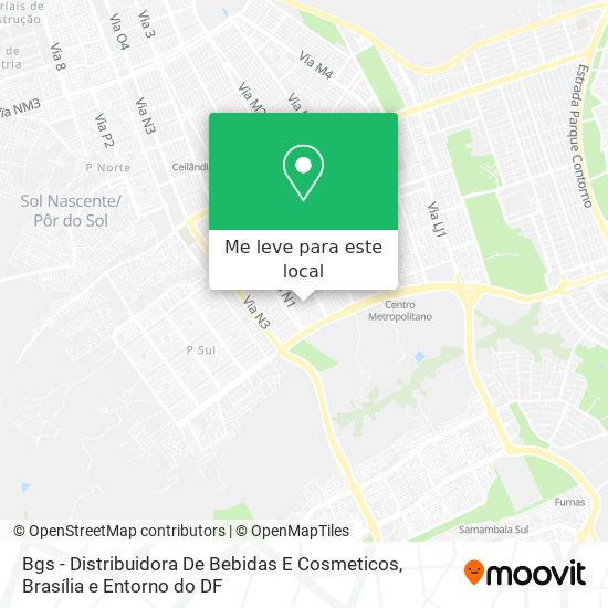 Bgs - Distribuidora De Bebidas E Cosmeticos mapa
