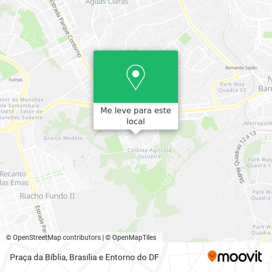 Praça da Bíblia mapa