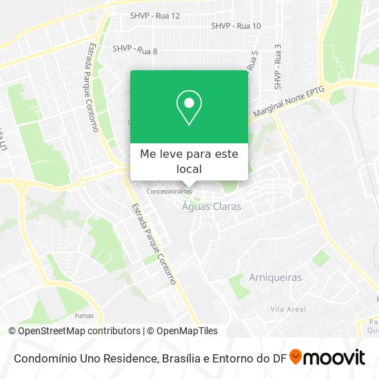 Condomínio Uno Residence mapa