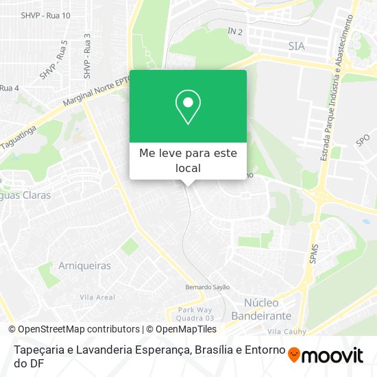 Tapeçaria e Lavanderia Esperança mapa