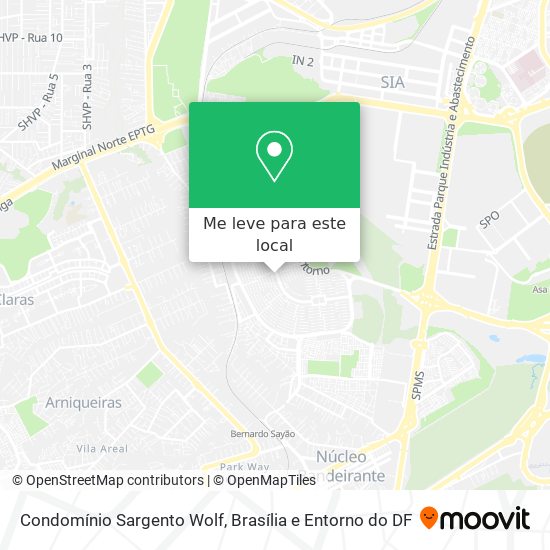 Condomínio Sargento Wolf mapa