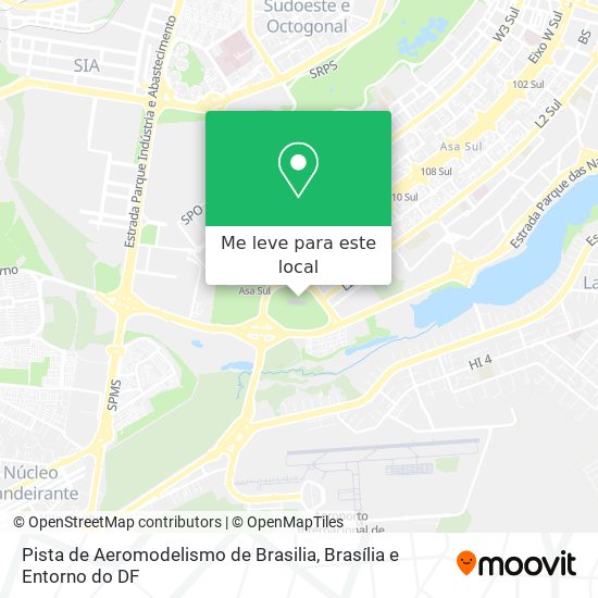 Pista de Aeromodelismo de Brasilia mapa