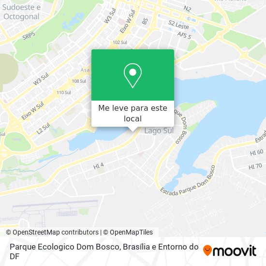 Parque Ecologico Dom Bosco mapa