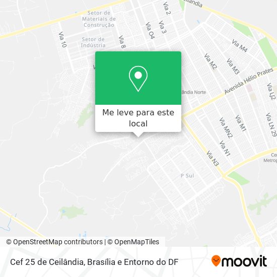 Cef 25 de Ceilândia mapa