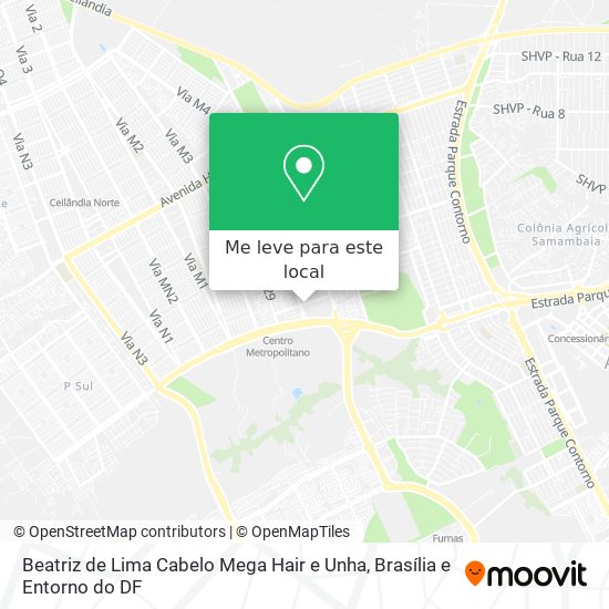 Beatriz de Lima Cabelo Mega Hair e Unha mapa