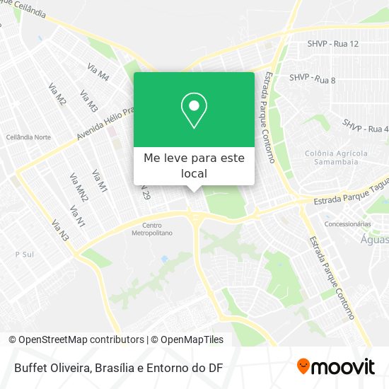 Buffet Oliveira mapa