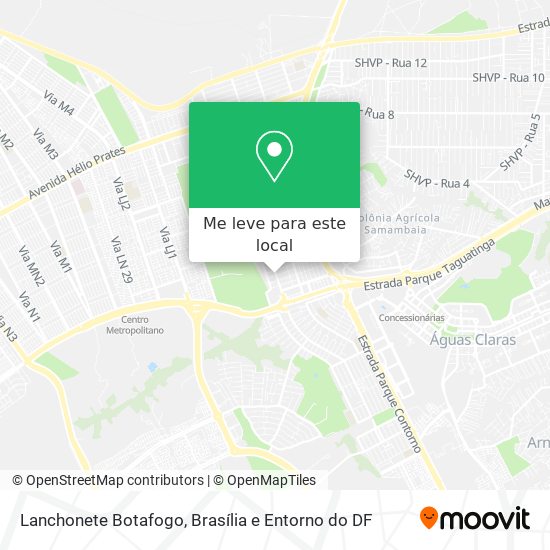 Lanchonete Botafogo mapa