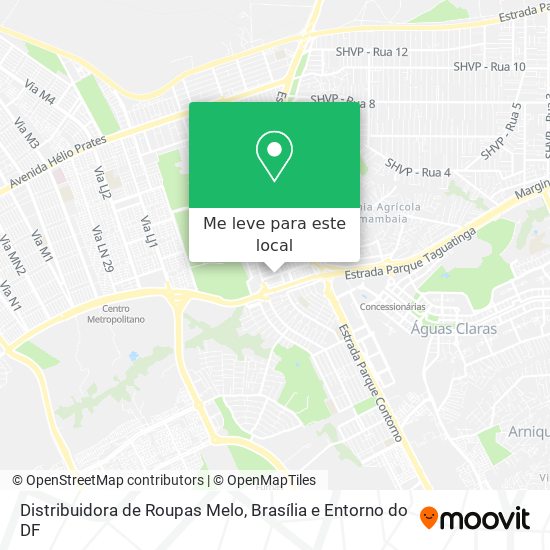Distribuidora de Roupas Melo mapa