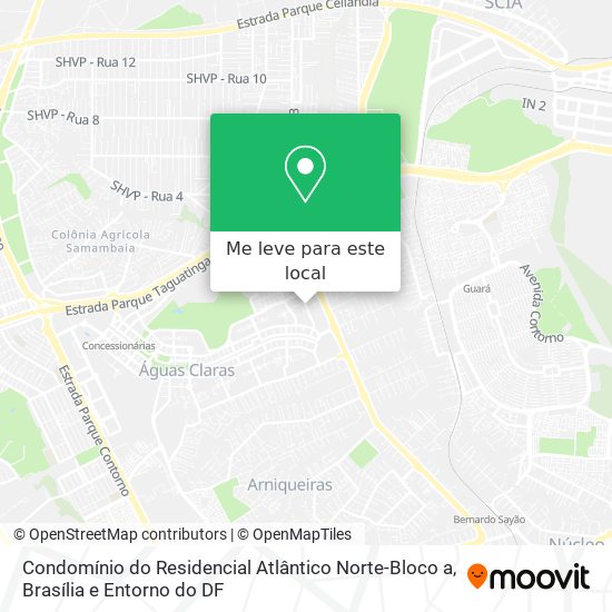 Condomínio do Residencial Atlântico Norte-Bloco a mapa