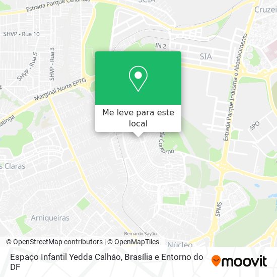 Espaço Infantil Yedda Calháo mapa