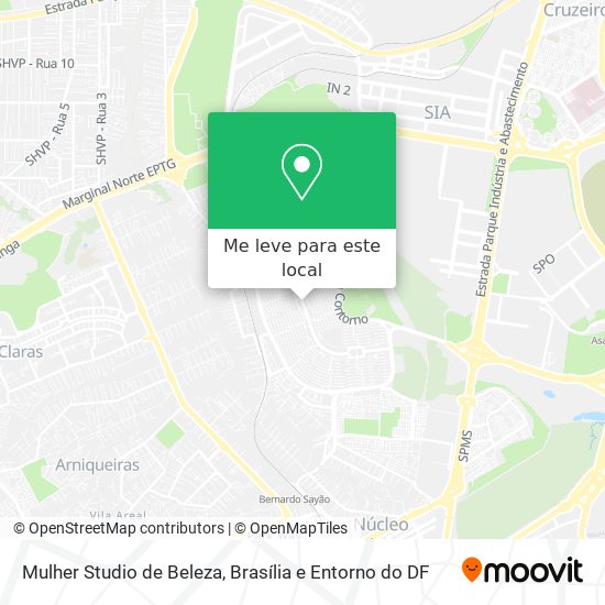 Mulher Studio de Beleza mapa
