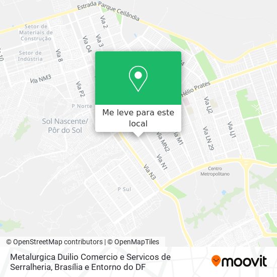 Metalurgica Duilio Comercio e Servicos de Serralheria mapa