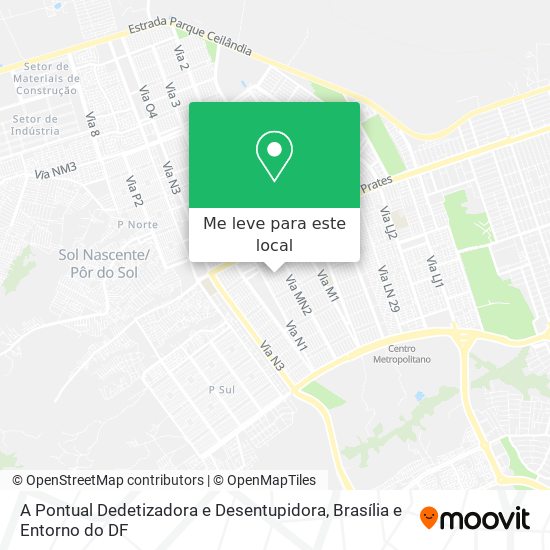 A Pontual Dedetizadora e Desentupidora mapa