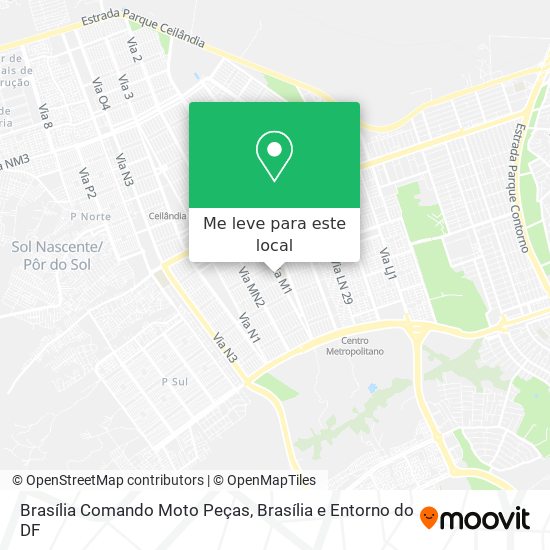 Brasília Comando Moto Peças mapa