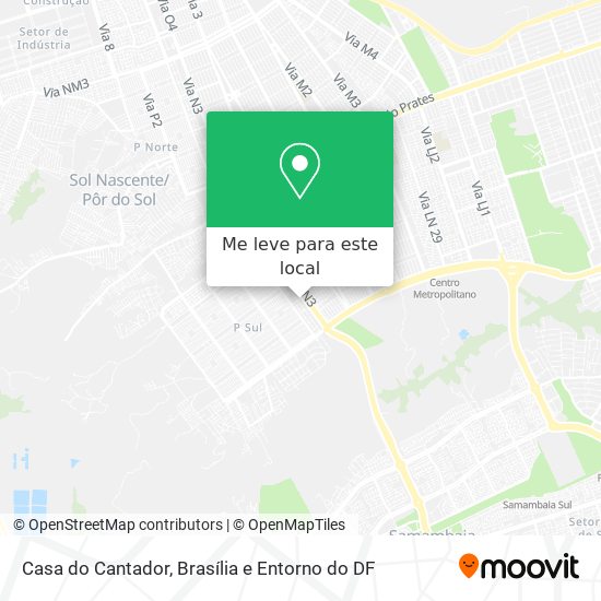 Casa do Cantador mapa