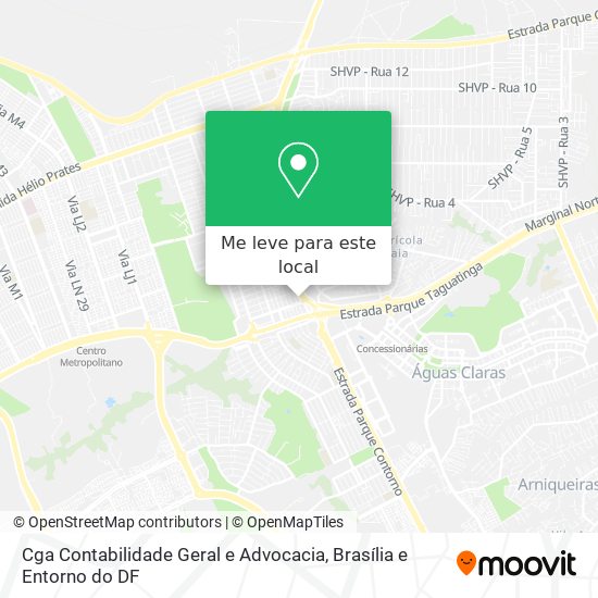 Cga Contabilidade Geral e Advocacia mapa