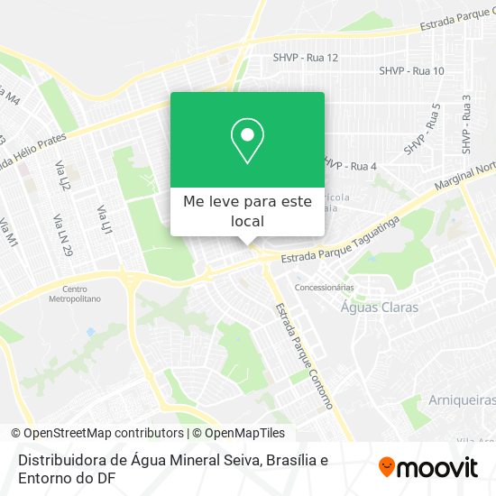 Distribuidora de Água Mineral Seiva mapa