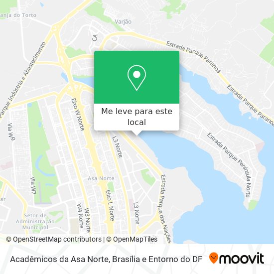 Acadêmicos da Asa Norte mapa