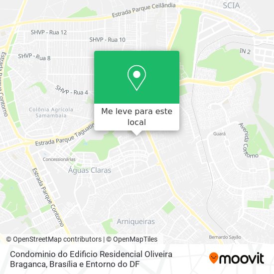 Condominio do Edificio Residencial Oliveira Braganca mapa