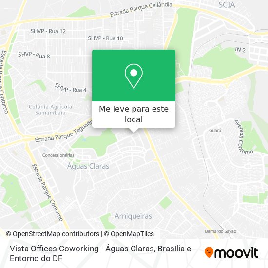 Vista Offices Coworking - Águas Claras mapa