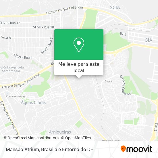 Mansão Atrium mapa