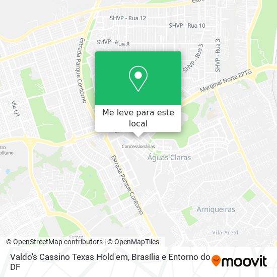 Valdo's Cassino Texas Hold'em mapa