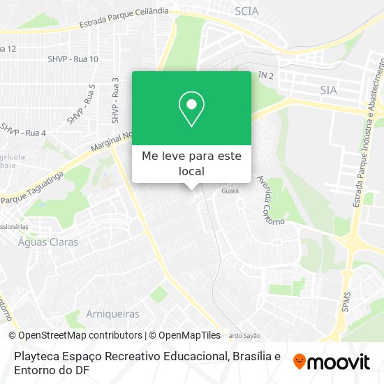Playteca Espaço Recreativo Educacional mapa