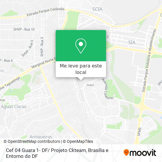 Cef 04 Guara 1- DF/ Projeto Ckteam mapa