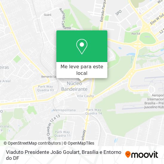 Viaduto Presidente João Goulart mapa