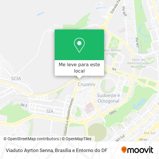 Viaduto Ayrton Senna mapa
