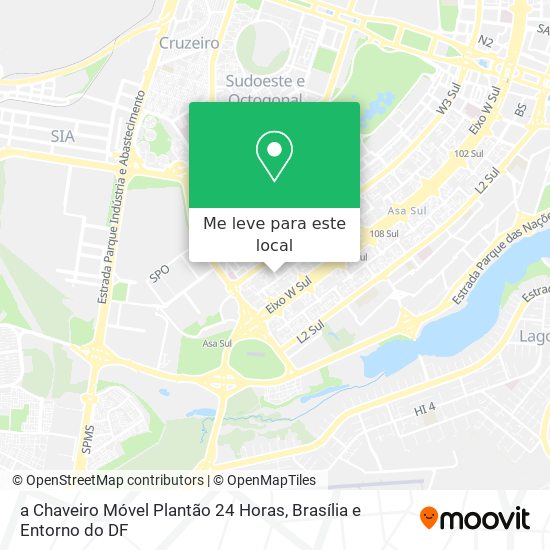 a Chaveiro Móvel Plantão 24 Horas mapa