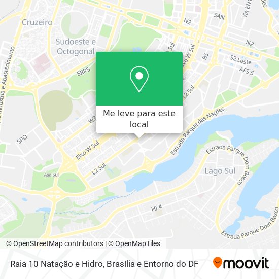 Raia 10 Natação e Hidro mapa
