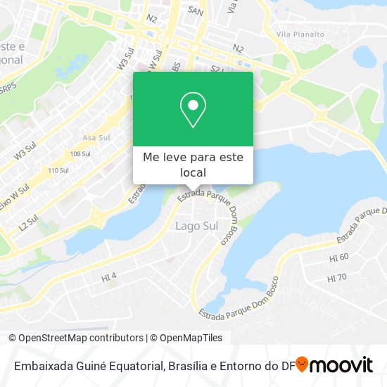 Embaixada Guiné Equatorial mapa