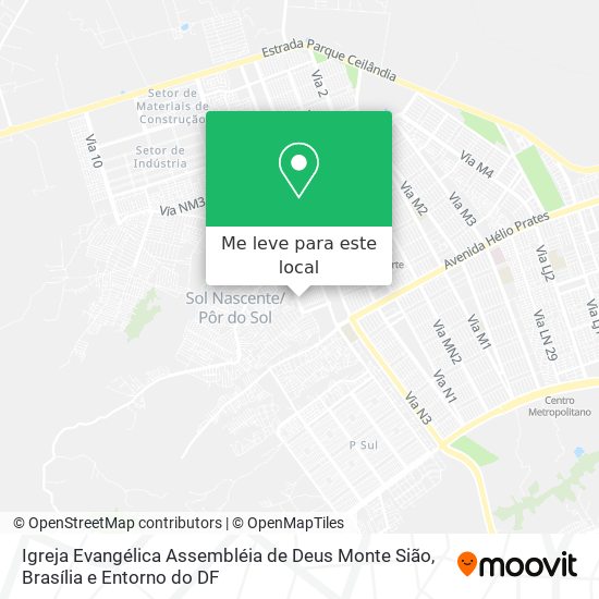 Igreja Evangélica Assembléia de Deus Monte Sião mapa
